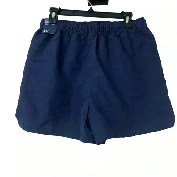 DSG NOTCHED WOVEN SHORTS WOMENS SIZE M INKSPOT BLUE ATHLEISURE DRAWSTRING WAIST - Picture 9 of 10